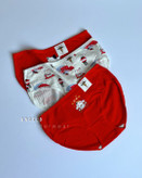 شورت عروسکی قرمز و سفید