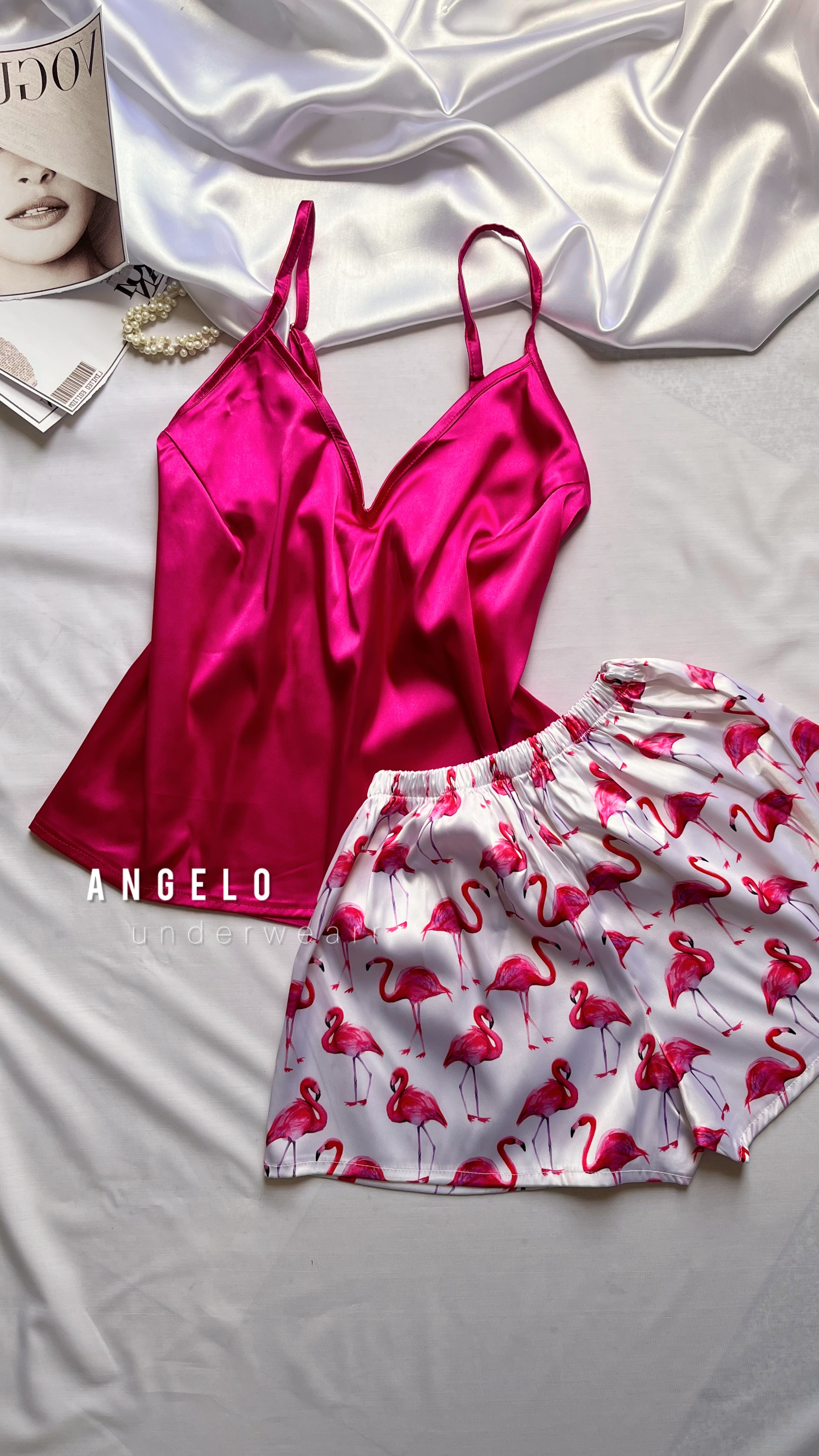 تاپ و شورتک ساتن با قیمت مناسب