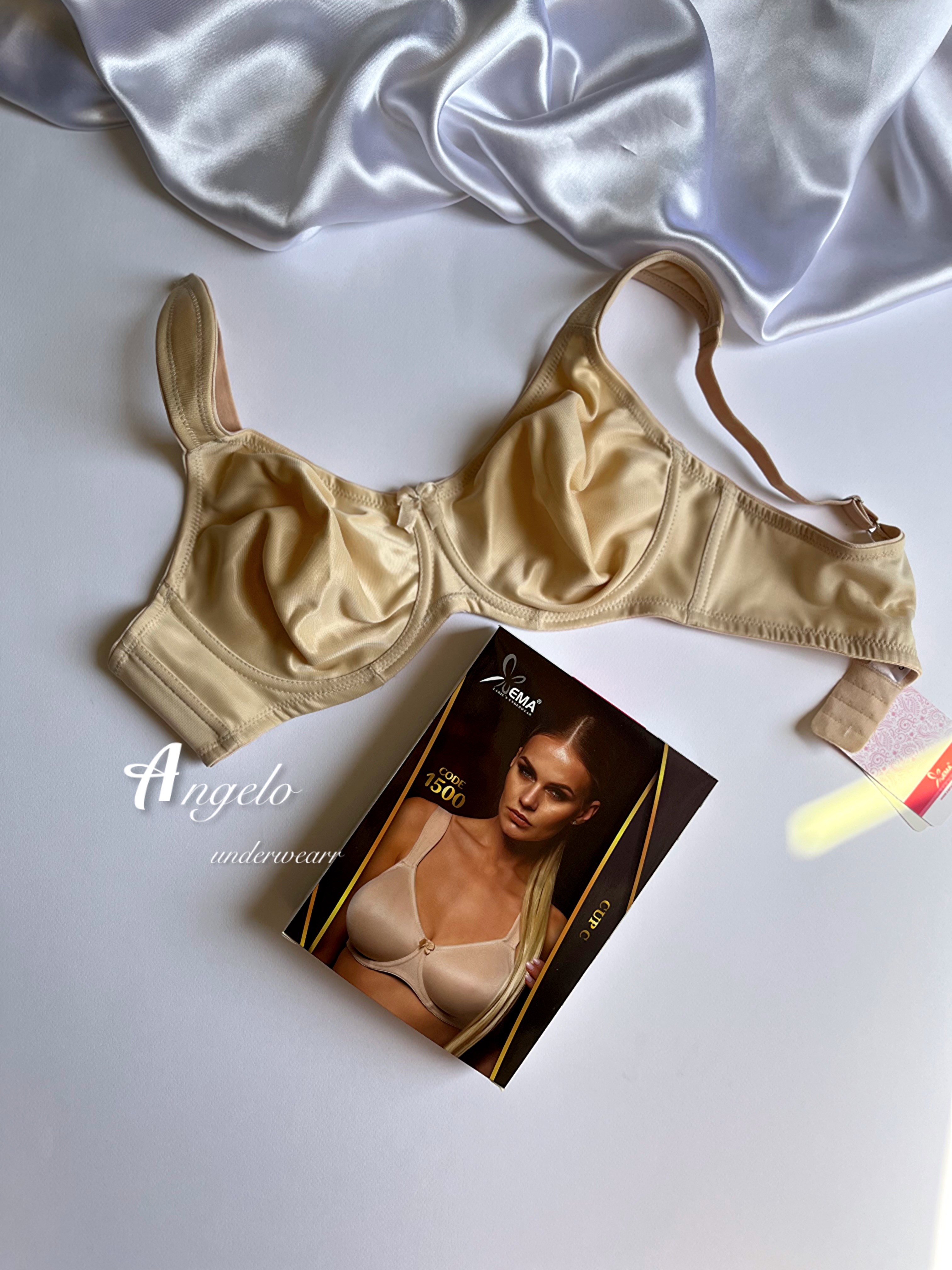 سوتین زنانه فنردار پرلون بند طبی برند ema