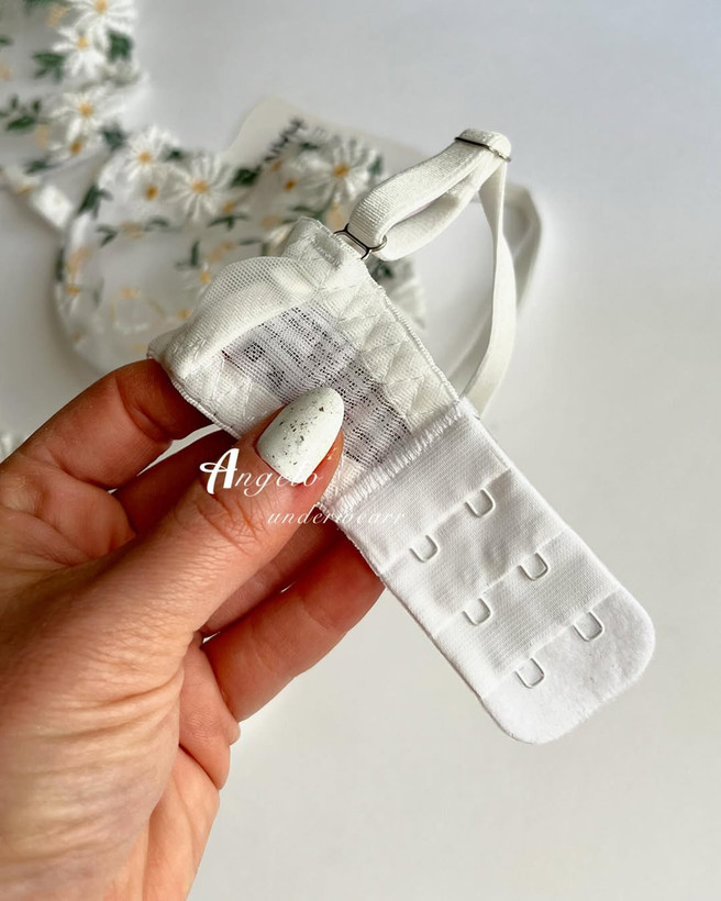 خرید اینترنتی ست شورت و سوتین زنانه تور سفید با گلهای برجسته با قیمت مناسب