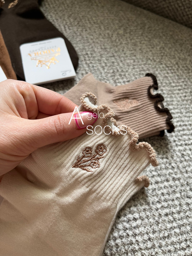 خرید اینترنتی جوراب زنانه نخی لبه فر با رنگای نود با قیمت عالی و ارسال سریع