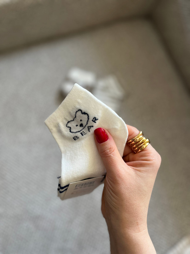 خرید انلاین جوراب بچه گانه سایز صفر تا پنج نخ پنبه مچی طرح تدی با قیمت عالی